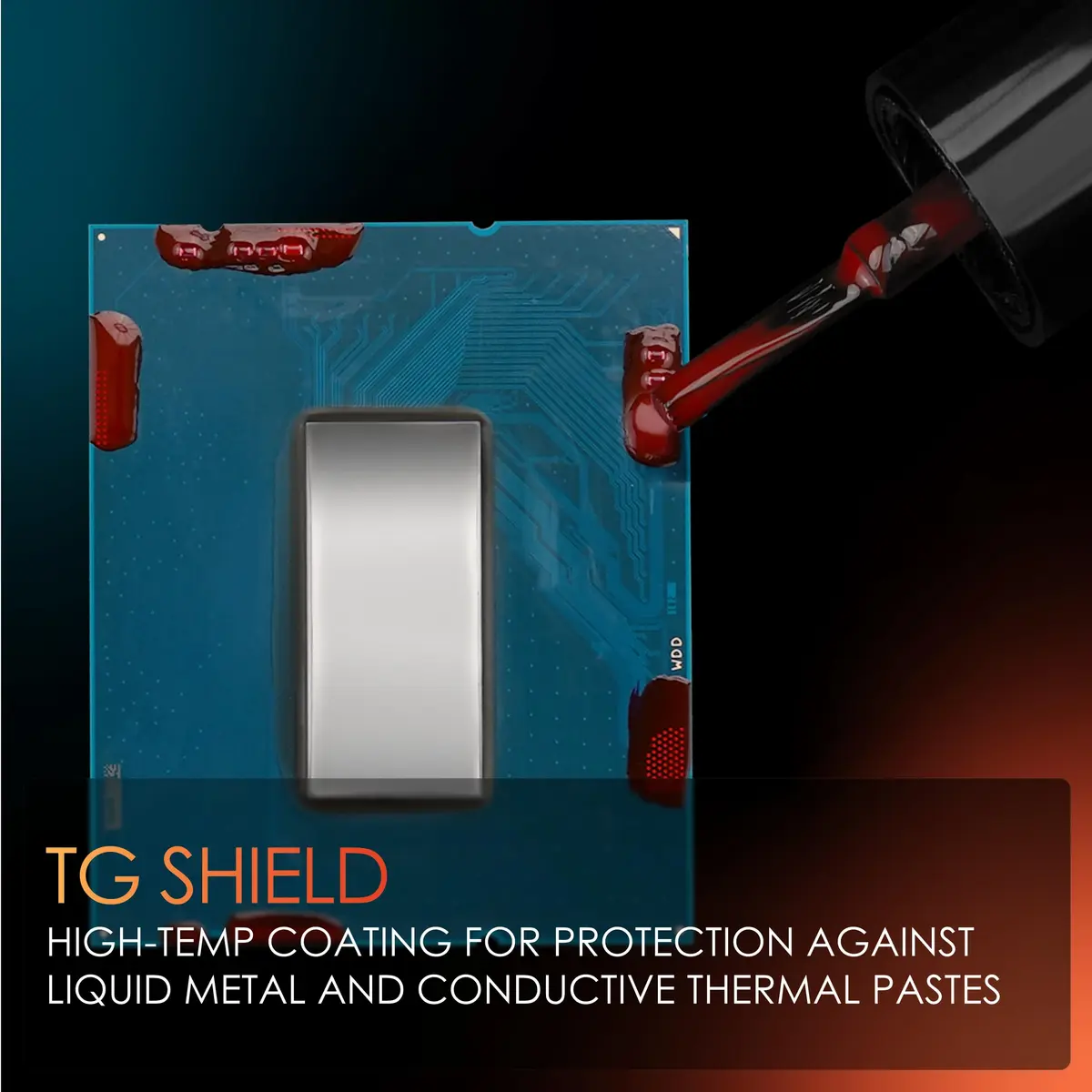 Thermal Grizzly TG Shield Conformal Coating 5ml (0.16 Fl Oz) | Protects Components From Liquid Metal and Short Circuits - view 2