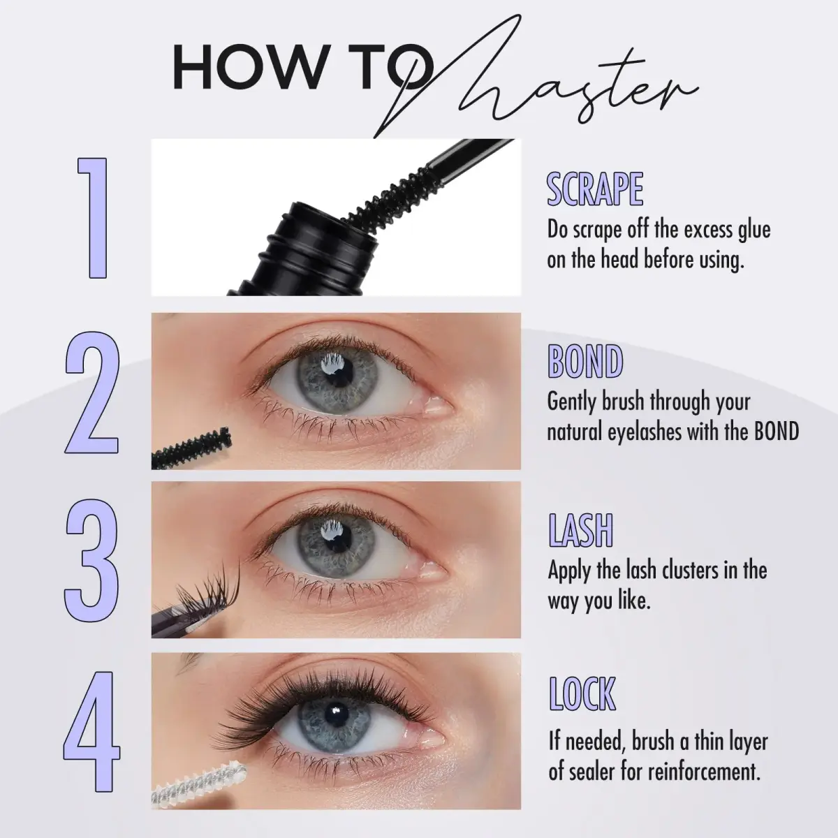 BEYELIAN Cluster Lash Glue Black | 5ml (0.17 Fl Oz) | Strong Hold for DIY Eyelash Extensions - view 5