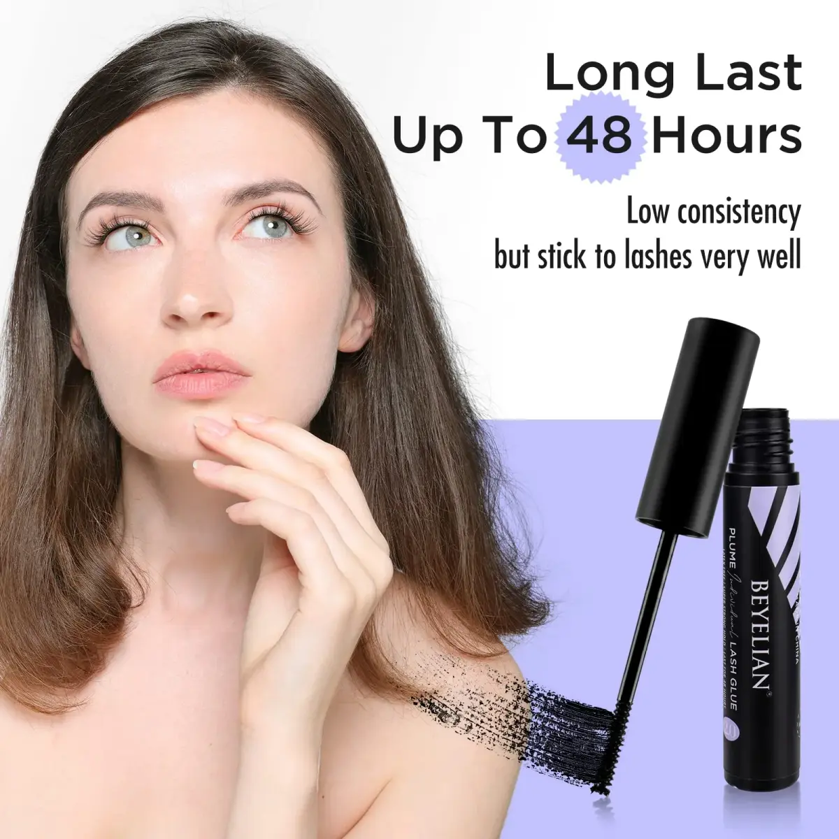 BEYELIAN Cluster Lash Glue Black | 5ml (0.17 Fl Oz) | Strong Hold for DIY Eyelash Extensions - view 2