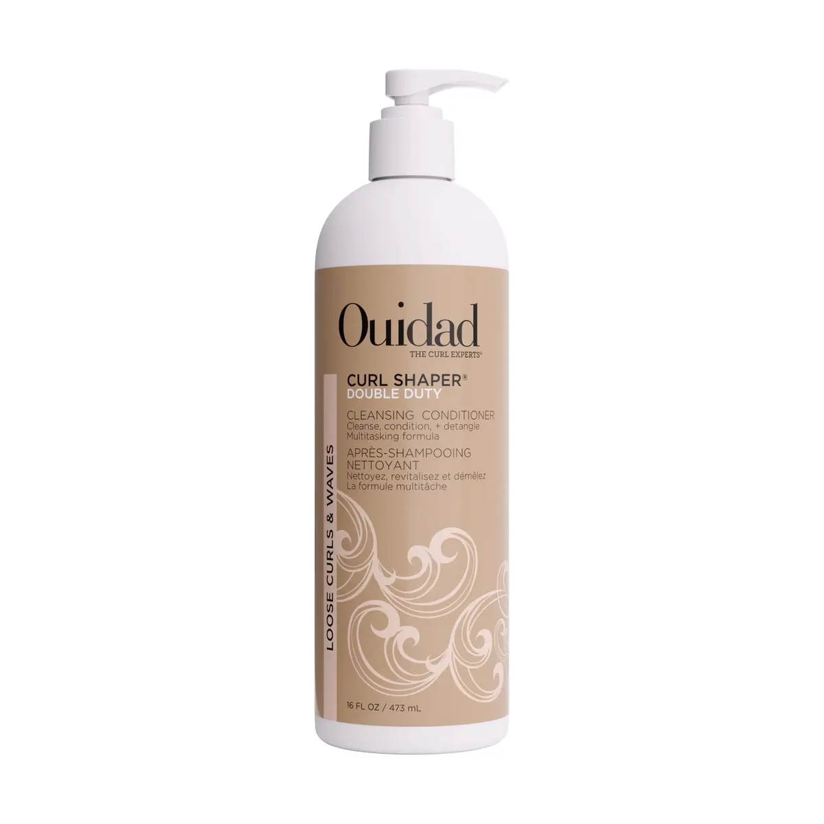 Ouidad Curl Shaper Double Duty Weightless Cleansing Conditioner 16 Fl Oz | Moisturizes & Detangles Curly Hair - main product image