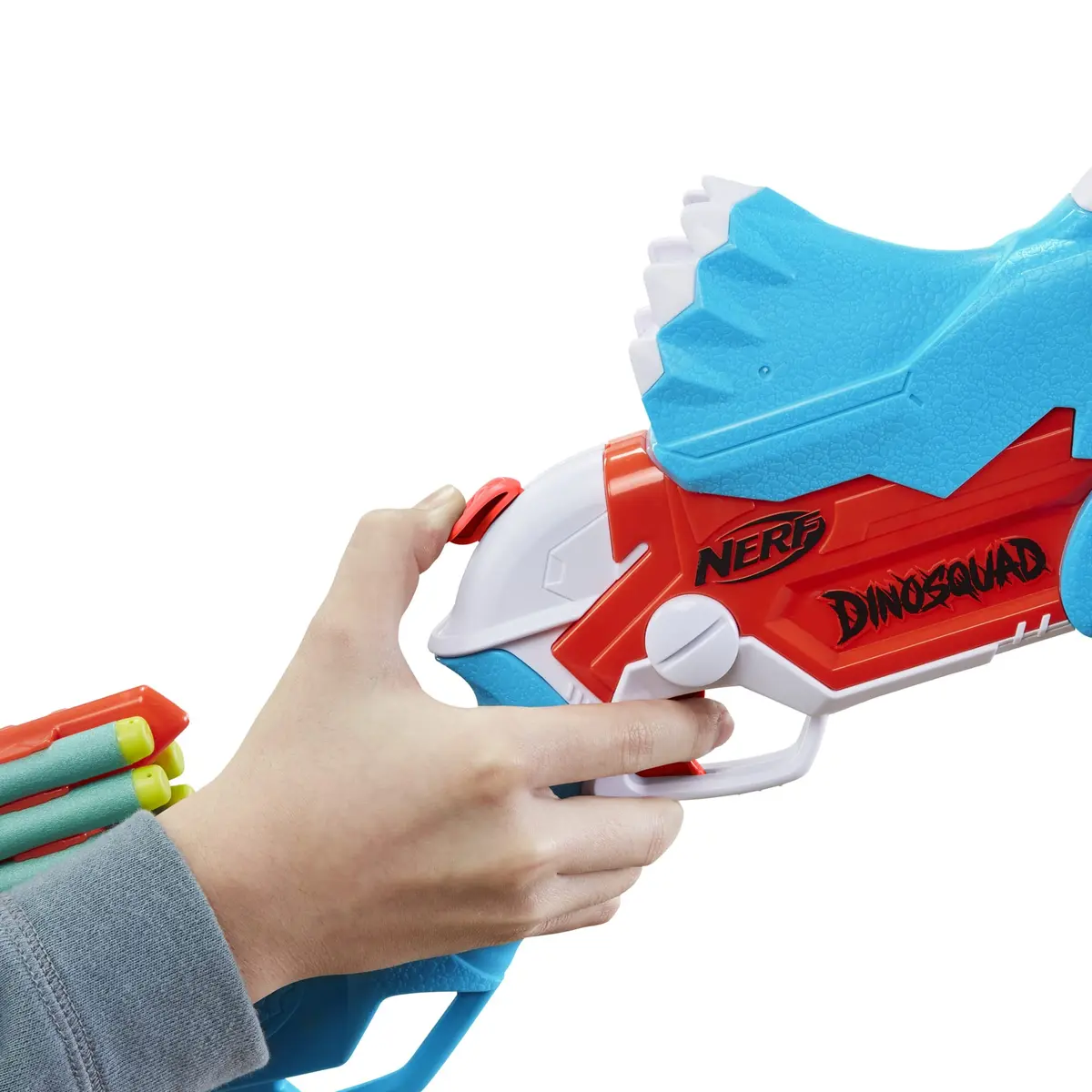 Nerf DinoSquad Tricera-Blast Dart Blaster | Dinosaur Kids Toy for 8+ | Foam Blaster with 12 Darts - view 5