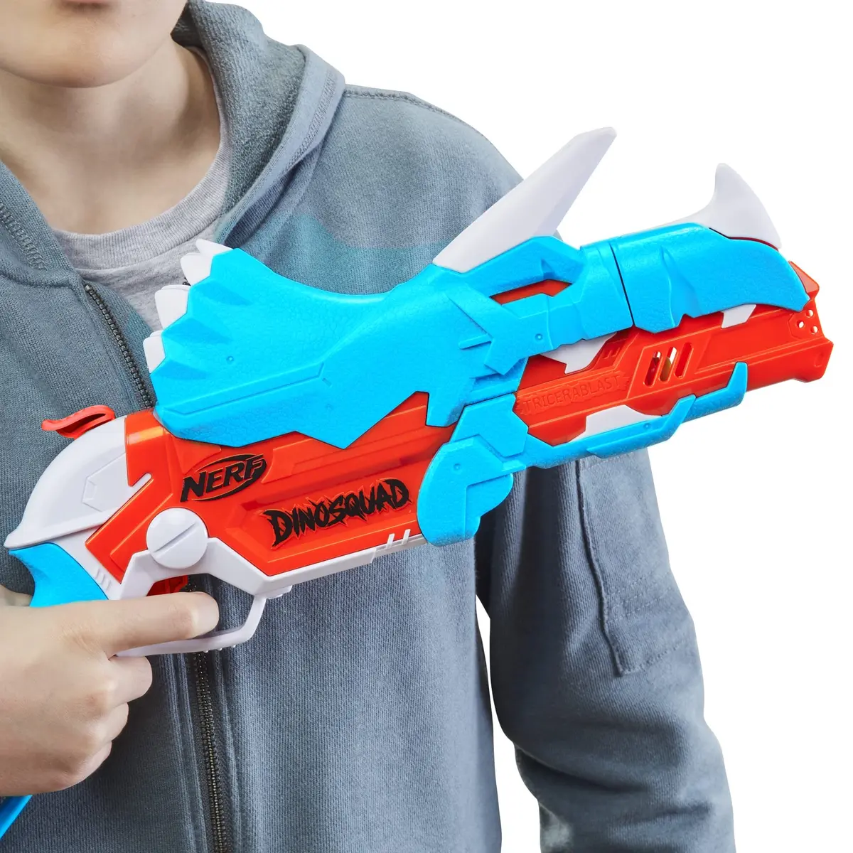 Nerf DinoSquad Tricera-Blast Dart Blaster | Dinosaur Kids Toy for 8+ | Foam Blaster with 12 Darts - view 6