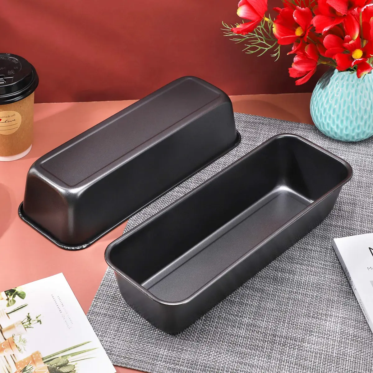 Beasea Long Loaf Bread Pan 12x4 Inch | Nonstick Carbon Steel Bakeware for Oven Baking - view 3