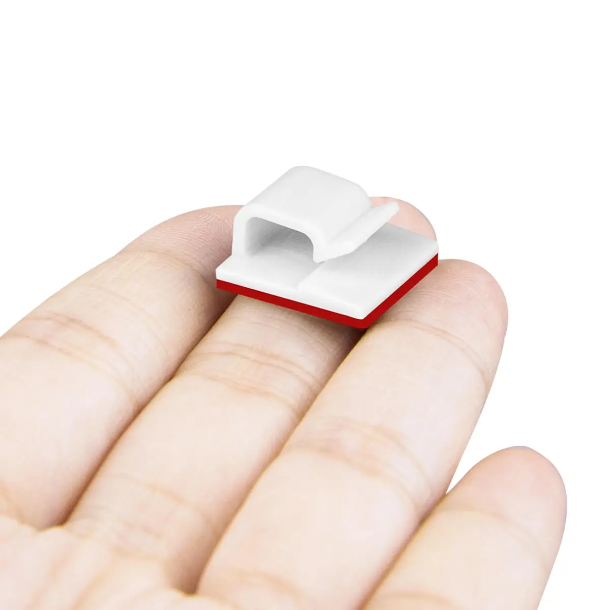 SOULWIT 50 Pcs Self Adhesive Cable Management Clips, White | Organize TV PC Laptop Ethernet Cables - view 7