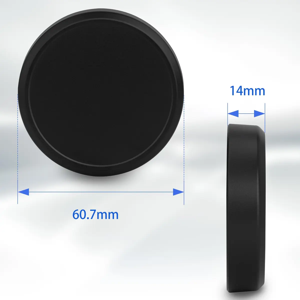 Haoge Metal Lens Cap for Fujifilm X100V | Aluminum, Black, 54mm | Compatible with Haoge LH-X54B Lens Hood - view 5