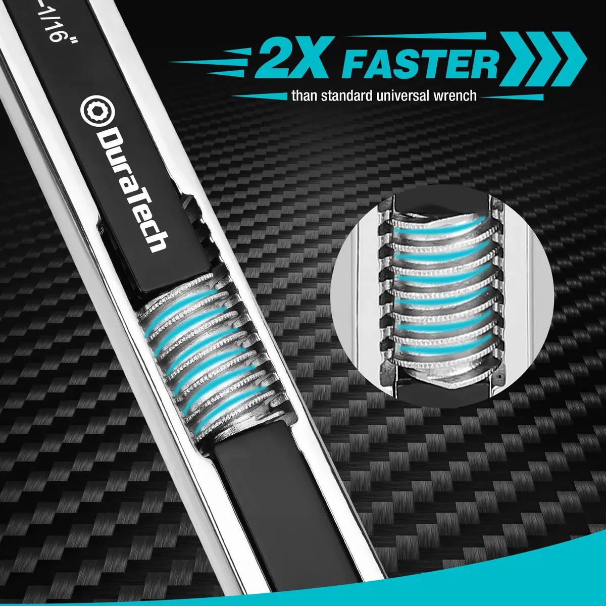 DURATECH Adjustable Wrench Set, 8-inch & 10-inch | Versatile, Drop Forged, ANSI Exceeds - view 4