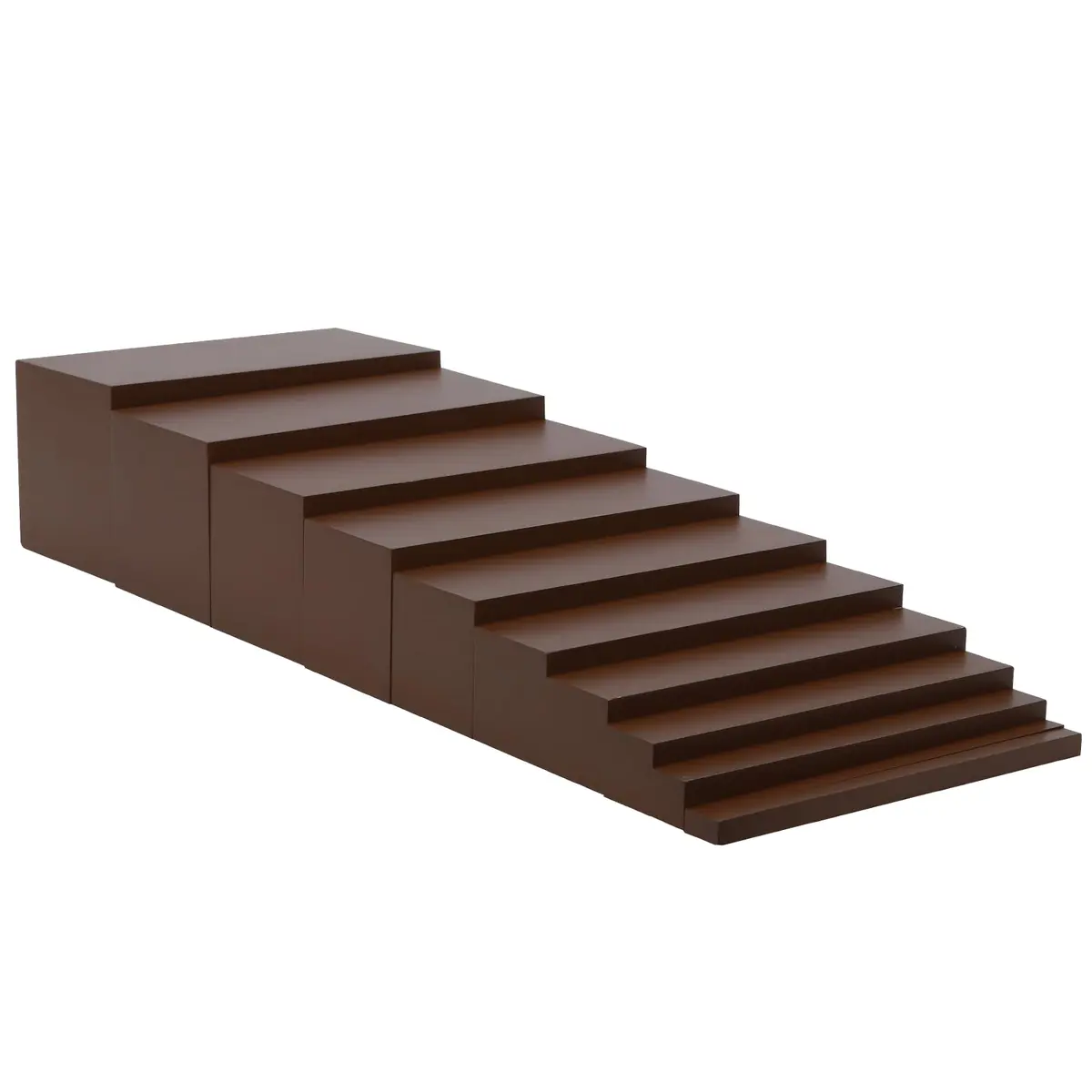 Adena Montessori Small Brown Stair Materials 10cm (3.9in) | Educational Wood Toy for Kids 3-12 Years - main product image