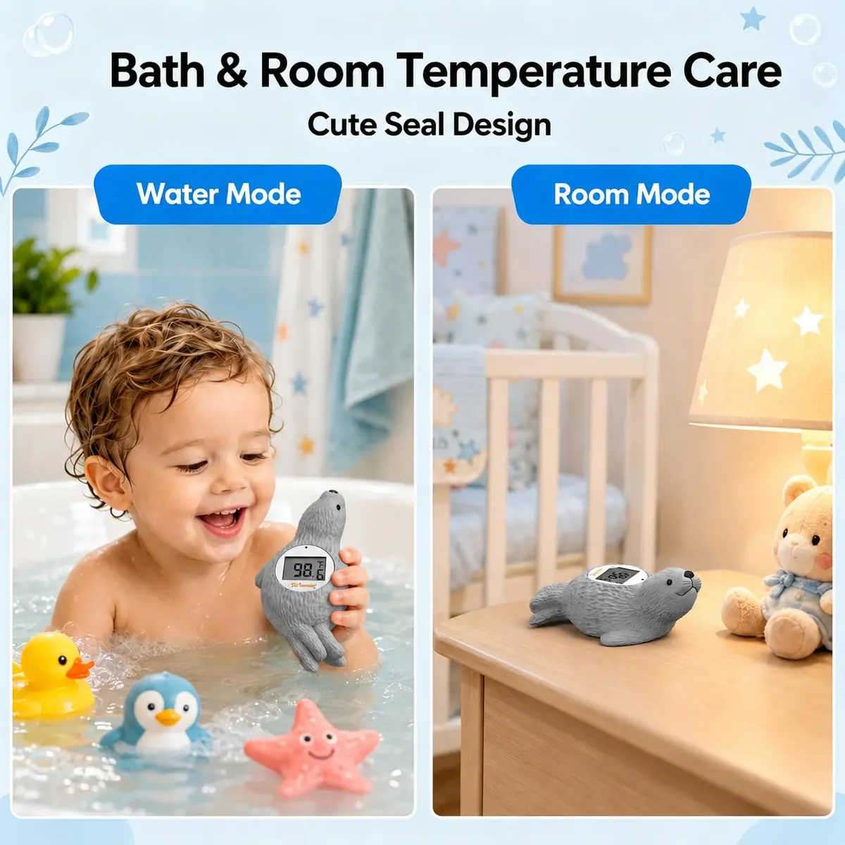 Doli Yearning Baby Bath Thermometer 4.4 inches | Accurate & Waterproof for Safe Baby Water Monitoring - view 6