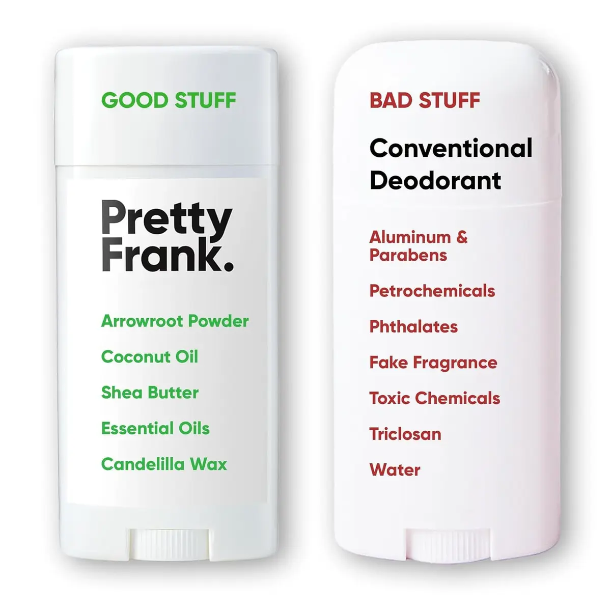 PRETTY FRANK Natural Aluminum-Free Deodorant Stick, Coconut Lime | All-Day Odor Control & Nourishment - view 6