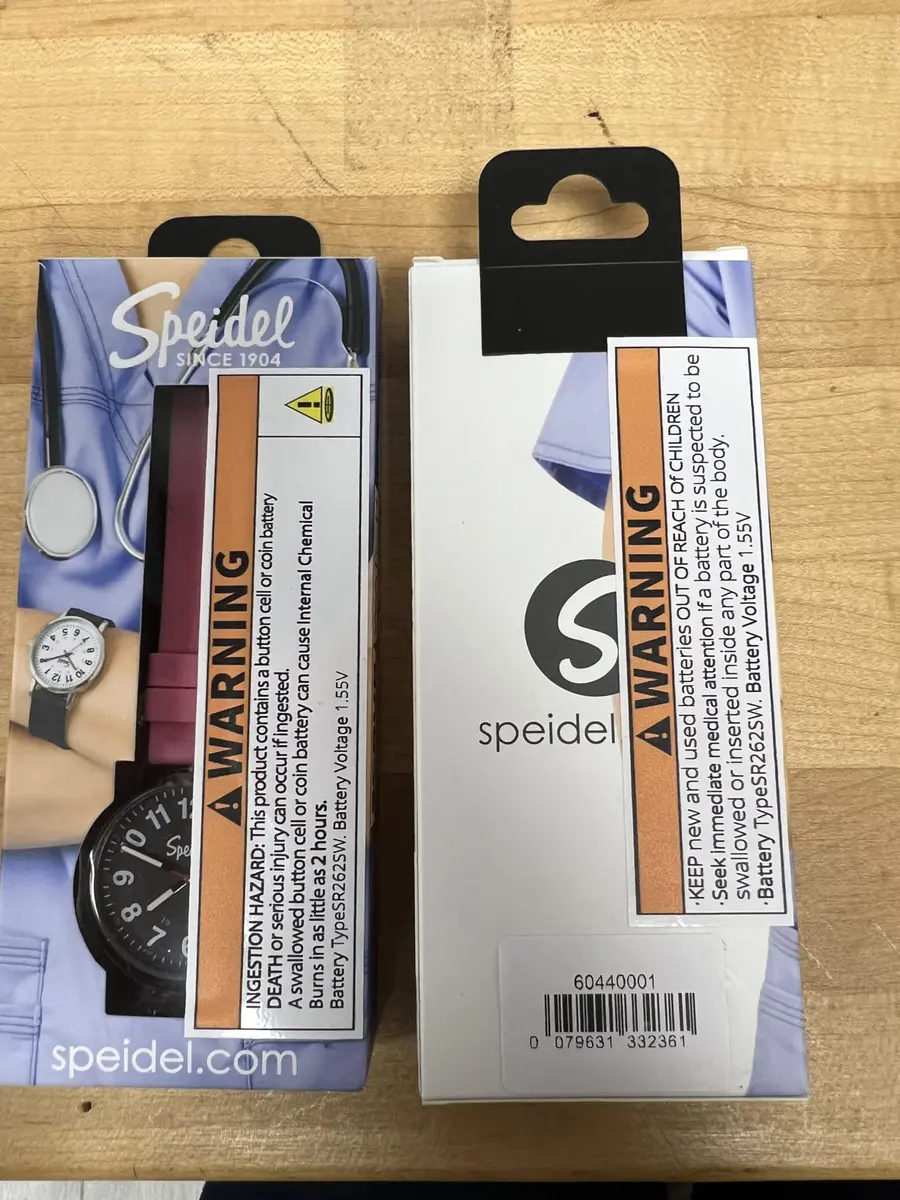 Speidel Original Scrub Watch™ for Nurses, Waterproof 50M, Pink Silicone Band, 38mm Dial - view 8