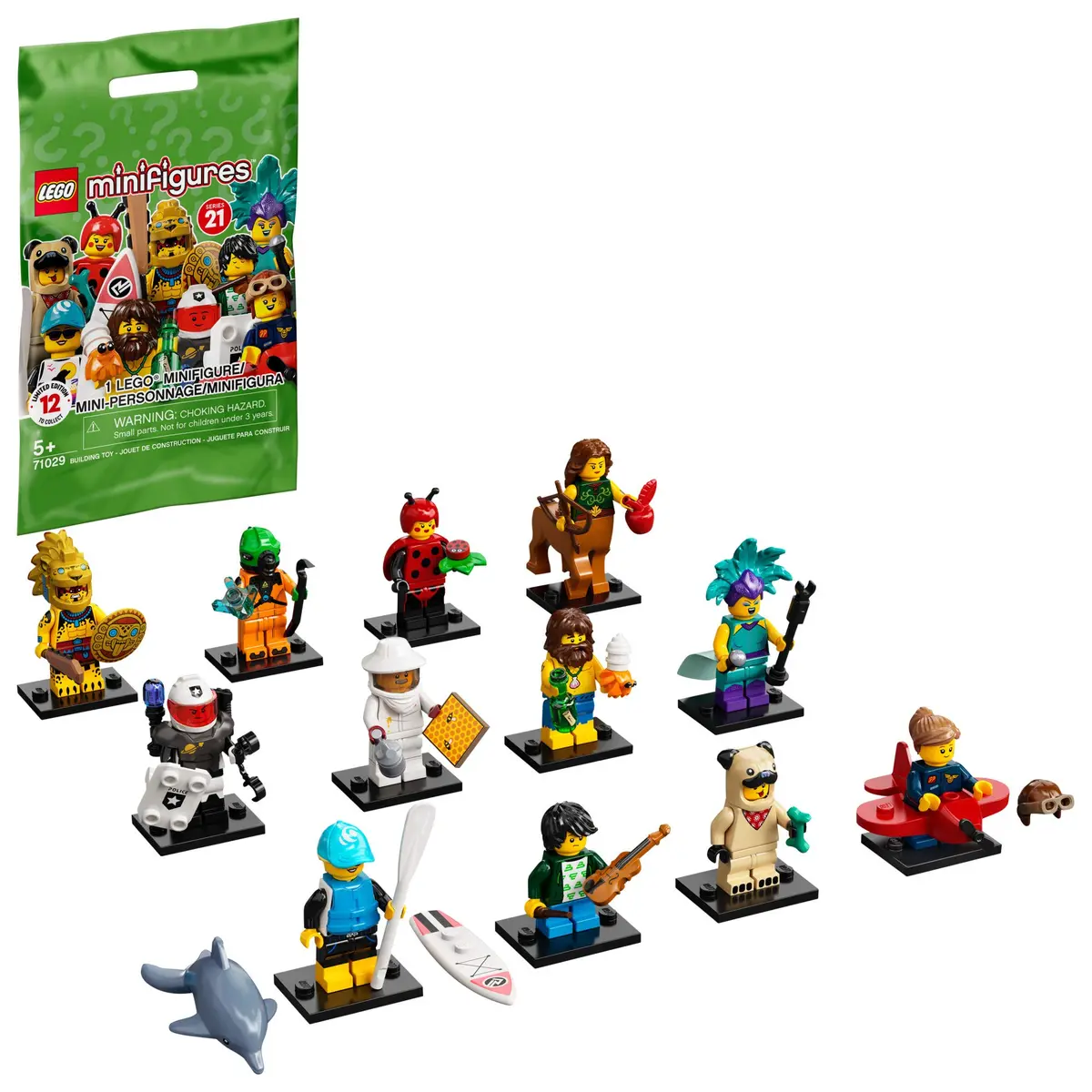 LEGO Minifigures Series 21 71029 Limited Edition Collectible Building Kit | 1 of 12 to Collect - main product image