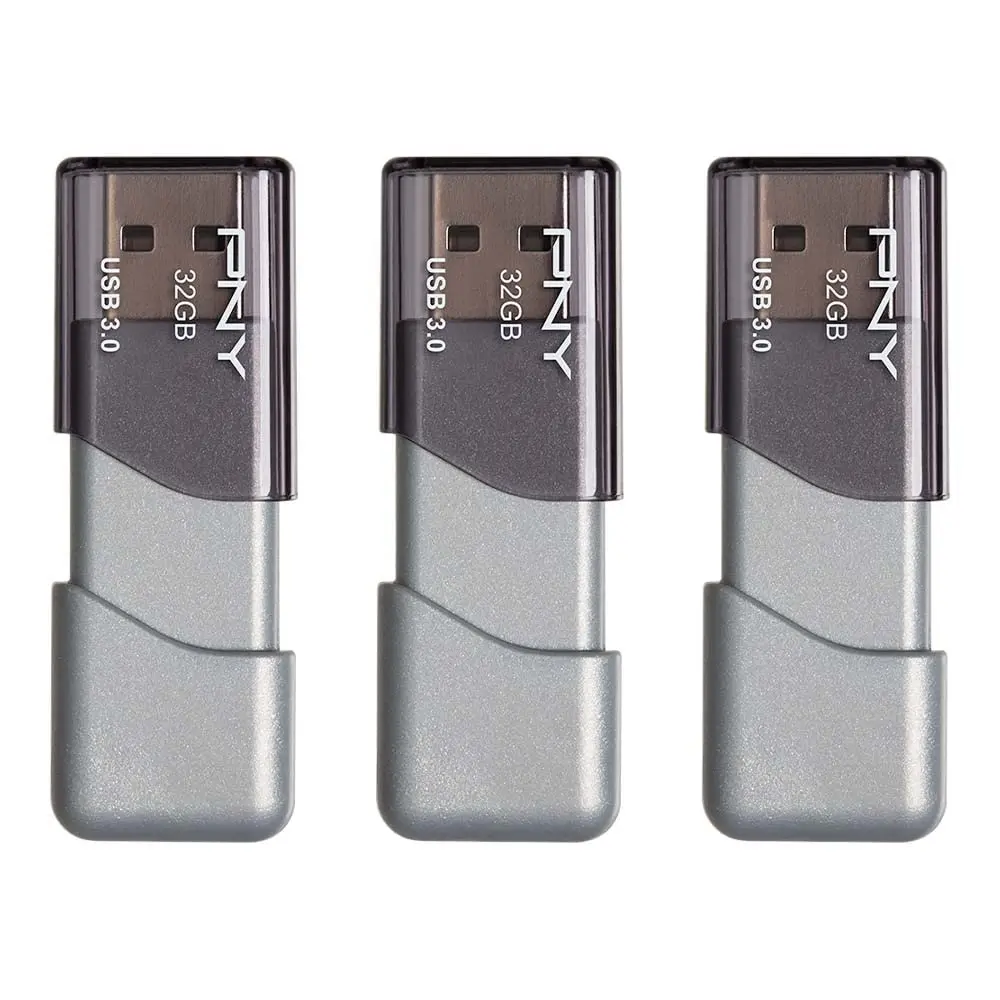 PNY 32GB Turbo Attache 3 USB 3.0 Flash Drive | Fast Data Transfer & Portable Storage - main product image