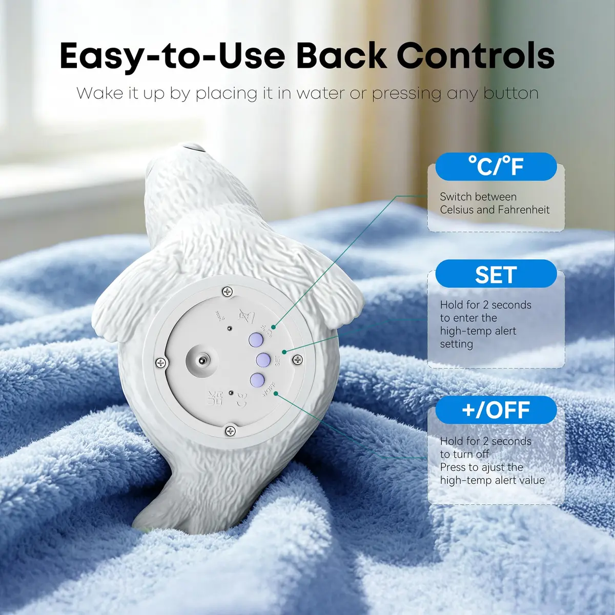 Doli Yearning Baby Bath Thermometer 4.4 inches | Accurate & Waterproof for Kids - view 5