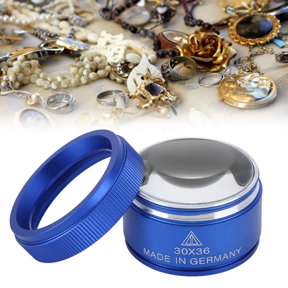Cosiki 30X Magnifying Glass Loupe with 36mm Lens | Handheld Pocket Magnifier for Jewelry Identification - view 5