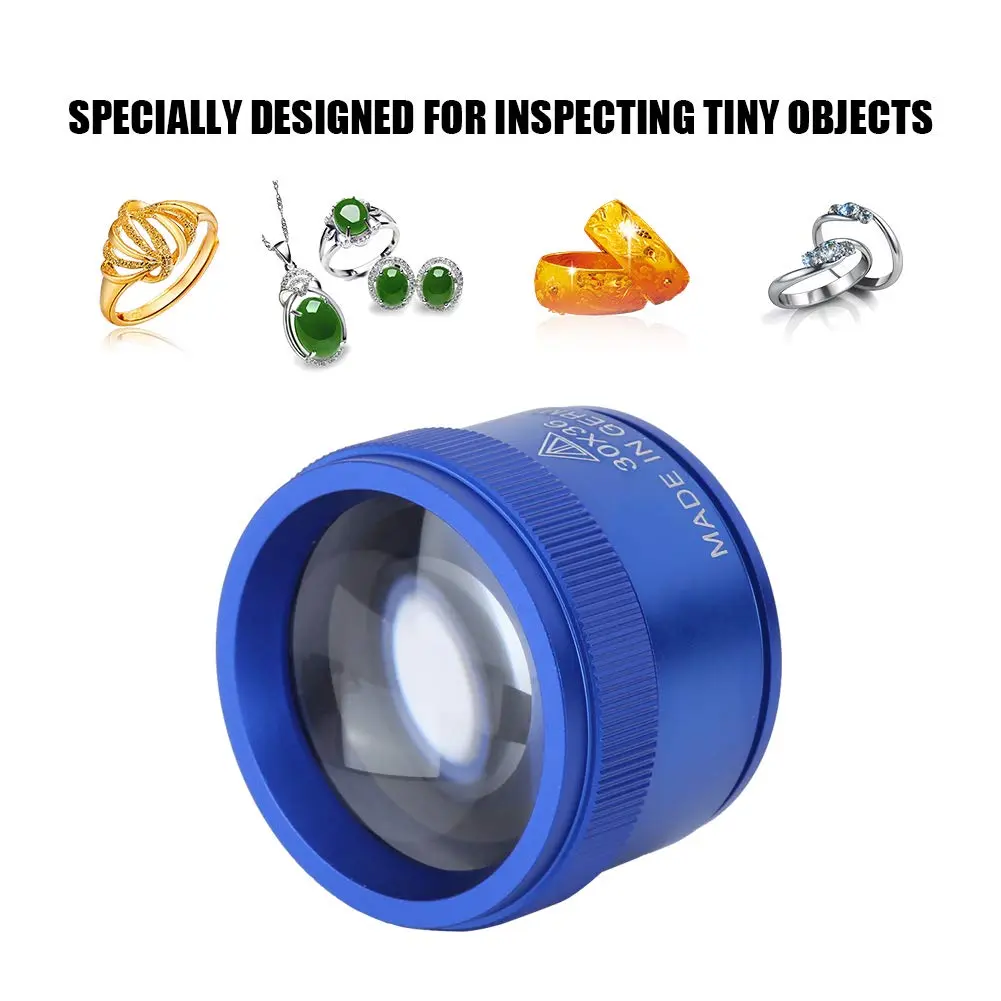 Cosiki 30X Magnifying Glass Loupe with 36mm Lens | Handheld Pocket Magnifier for Jewelry Identification - view 8