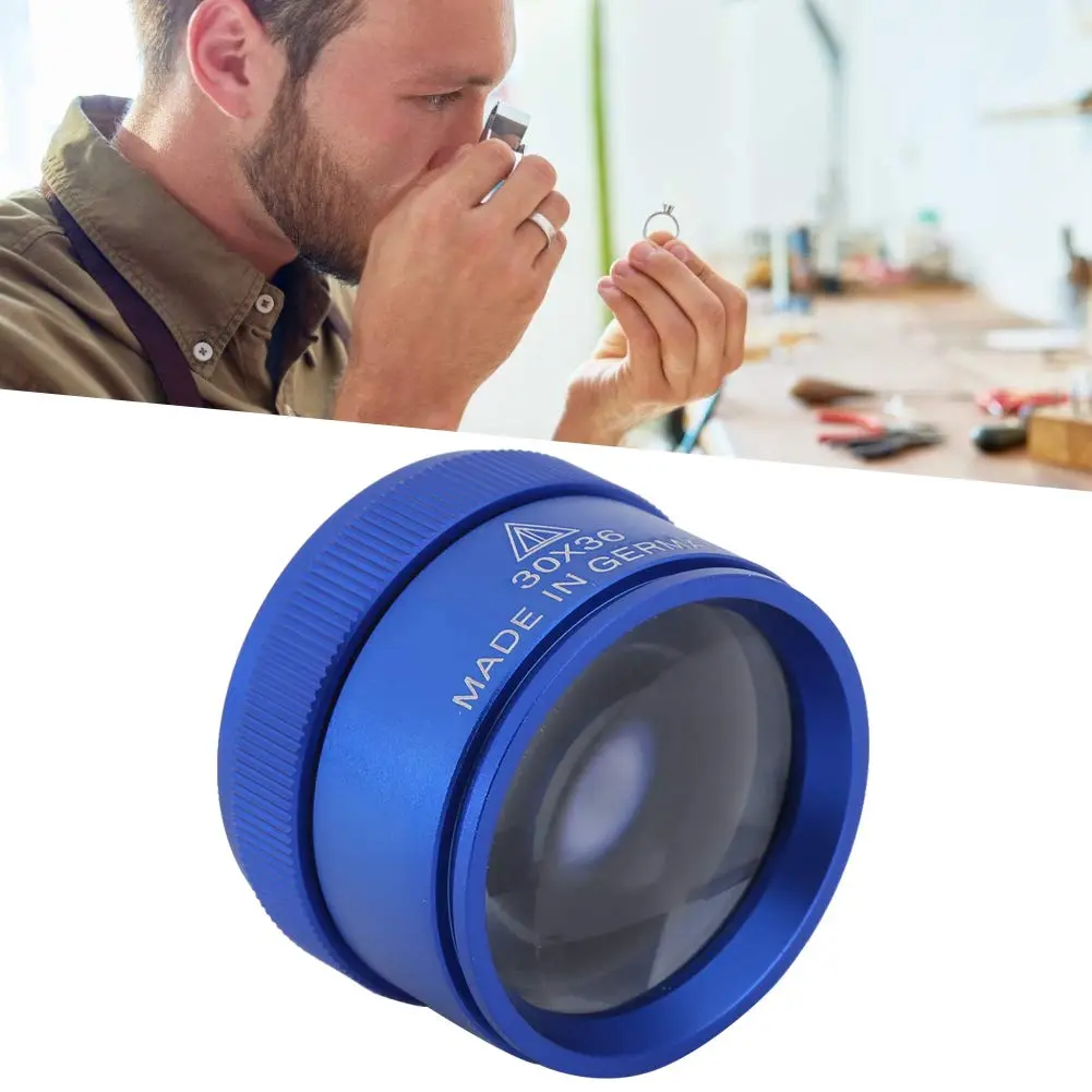 Cosiki 30X Magnifying Glass Loupe with 36mm Lens | Handheld Pocket Magnifier for Jewelry Identification - view 3