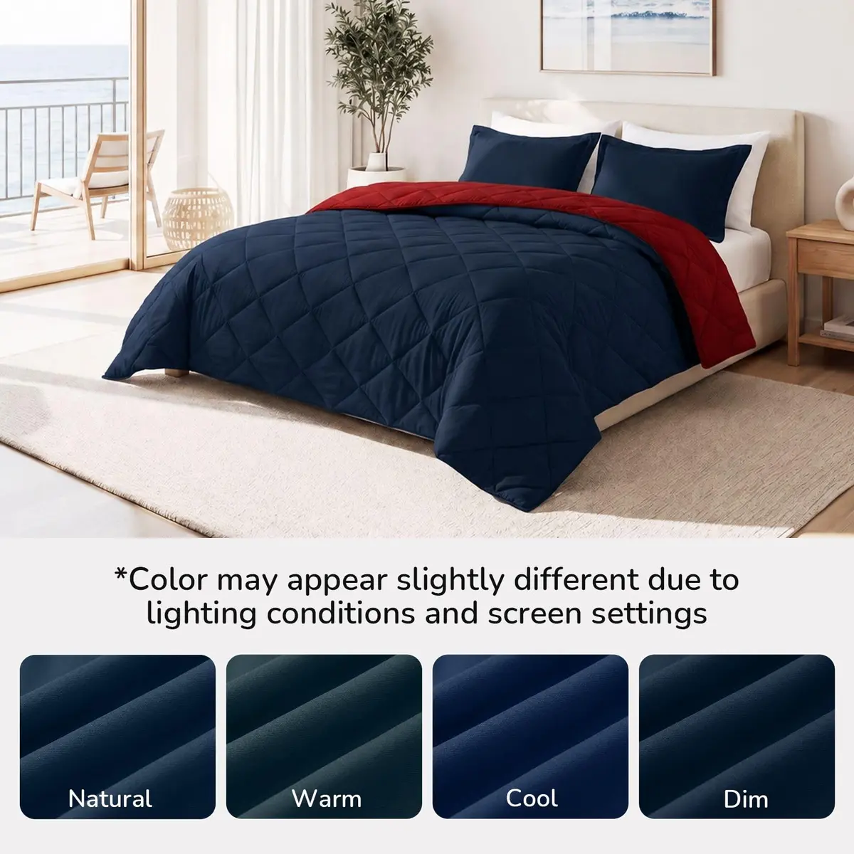 downluxe Twin Comforter Set Soft Reversible 2 Pieces | All-Season Cozy Bedding - view 8