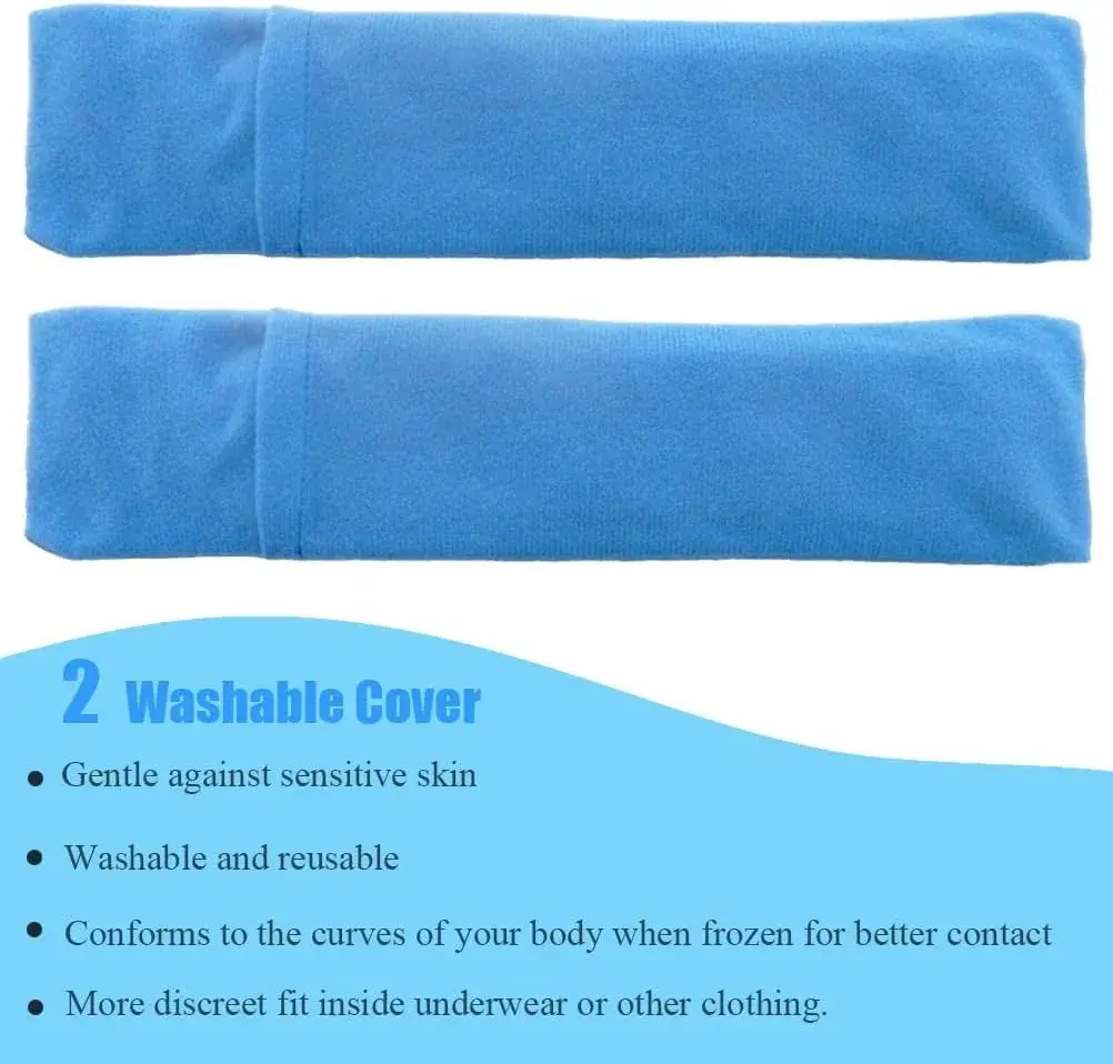 HI FINE CARE Perineal Cooling Pad with 2 Ice Packs & 3 Covers | Flexible Gel Bead Therapy for Postpartum Recovery - view 9