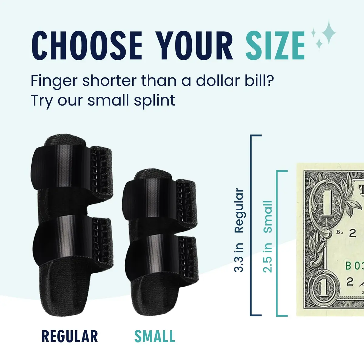 Dr. Frederick's Original Trigger Finger Splints Regular Black 2 ct | Supports Finger Pain & Stiffness - view 7