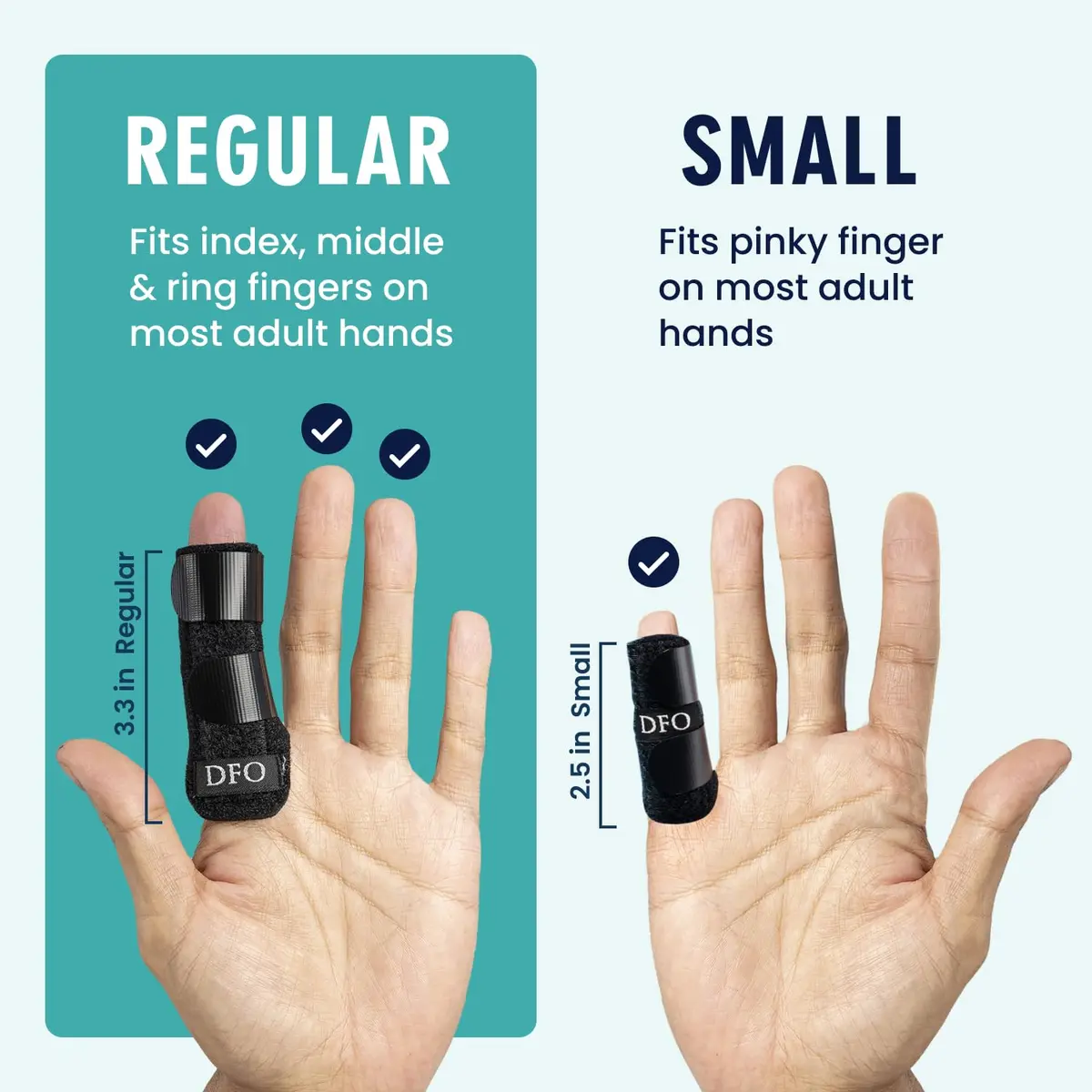 Dr. Frederick's Original Trigger Finger Splints Regular Black 2 ct | Supports Finger Pain & Stiffness - view 4