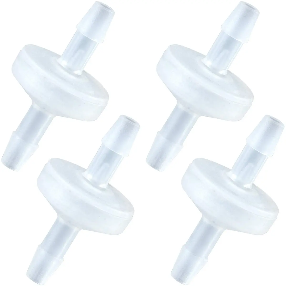 PAGOW 1/8Inch Check Valve 4 Pack | PVDF Wear-Resistant Micro Diaphragm - main product image