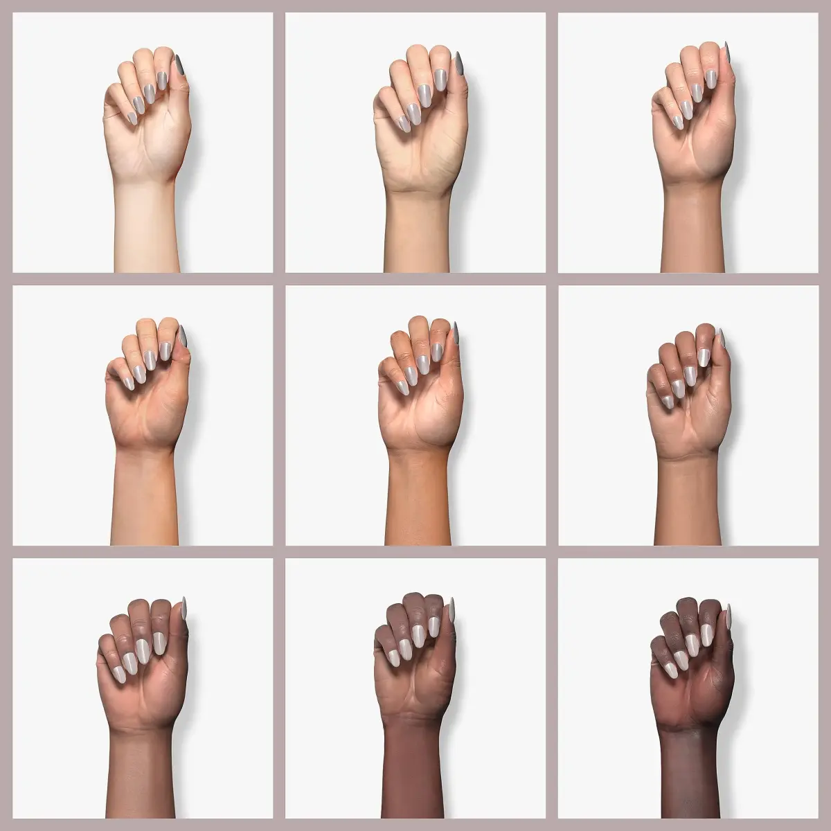 Beetles Nude Gel Nail Polish Grey Taupe 15ml | Neutral Grey Taupe Summer Gel Polish - view 4
