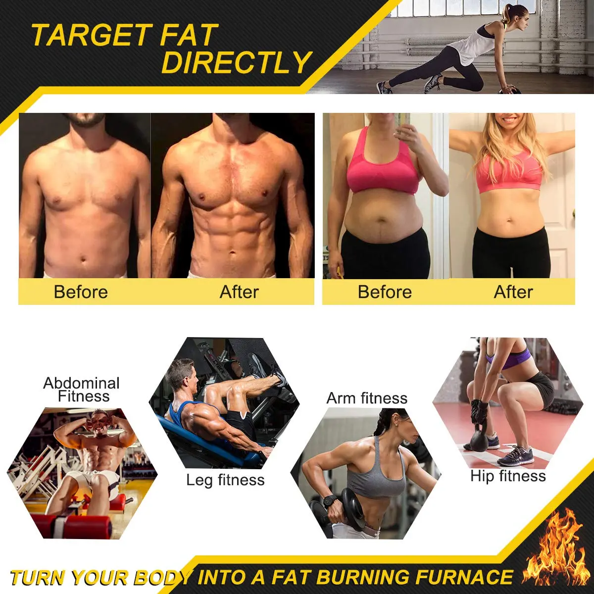 ELAIMEI Fat Burning Sweat Cream | Weight Loss Hot Gel for Belly & Body | Deep Tissue Massage & Muscle Relief (1 pack) - view 6