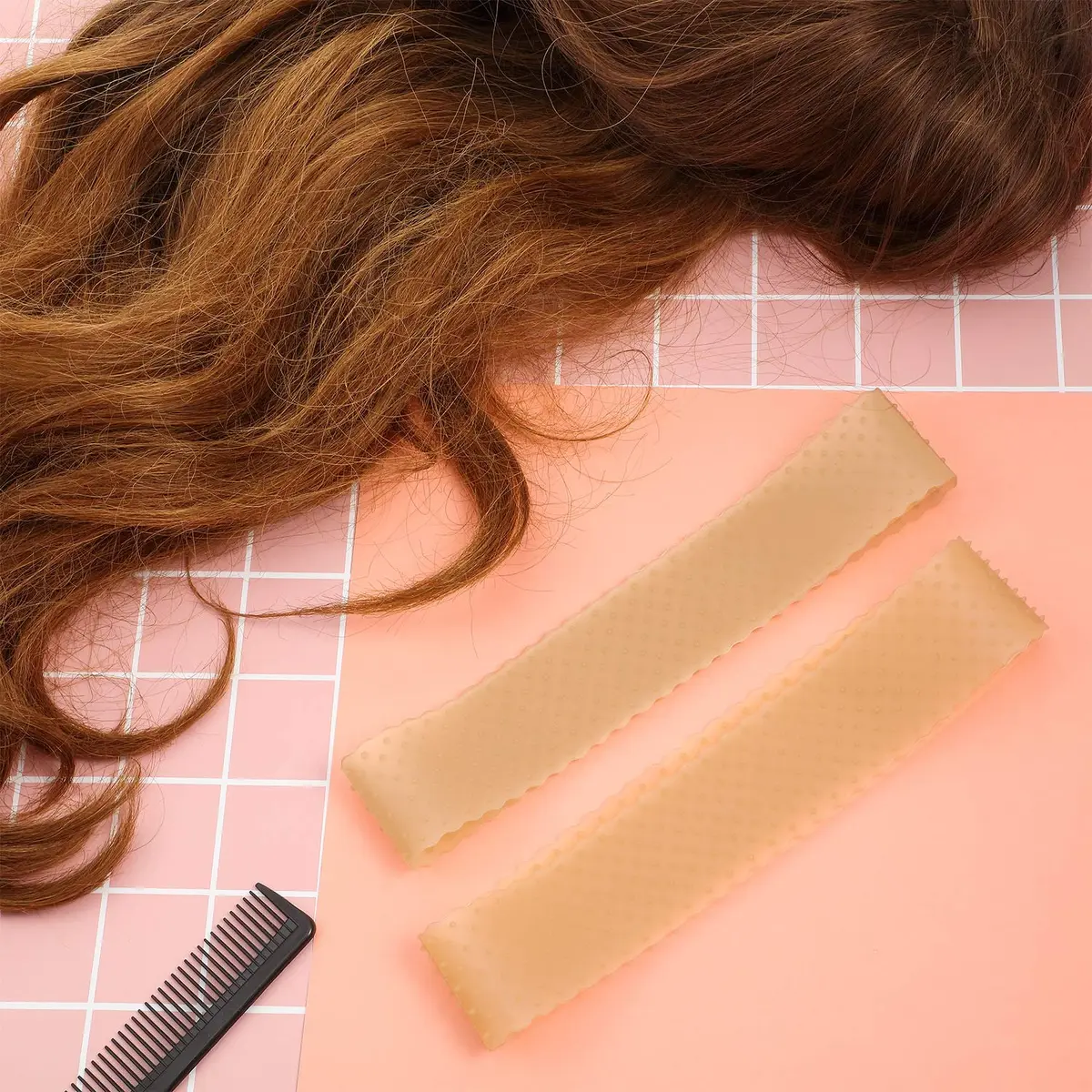 WILLBOND Silicone Wig Grip Band No Slip Elastic, M; Light Brown | Secure & Comfortable Wig Hold - view 7