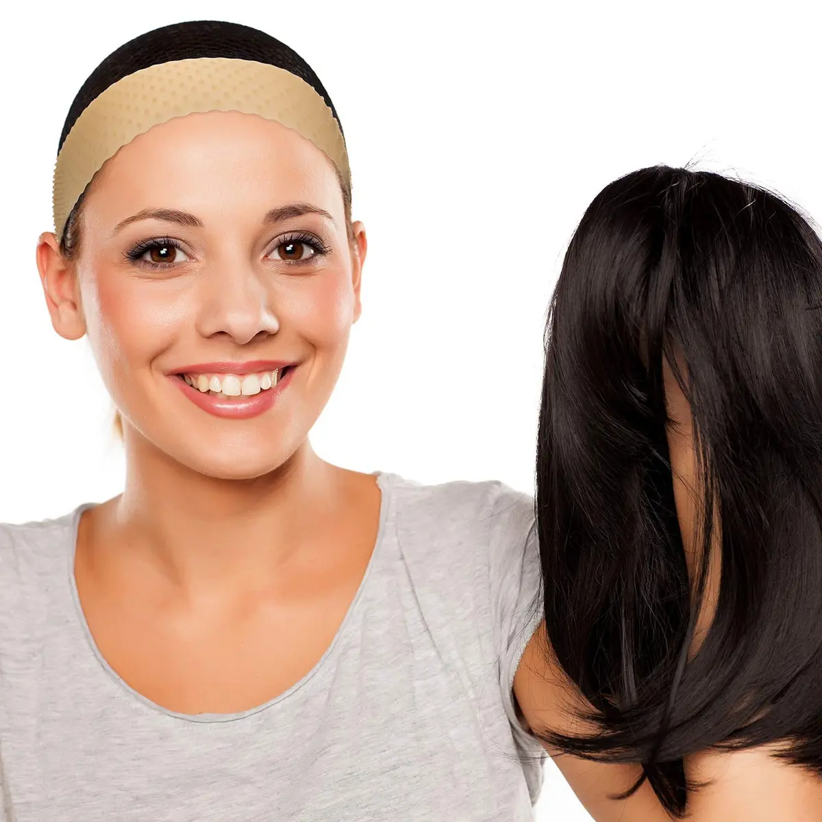 WILLBOND Silicone Wig Grip Band No Slip Elastic, M; Light Brown | Secure & Comfortable Wig Hold - view 4