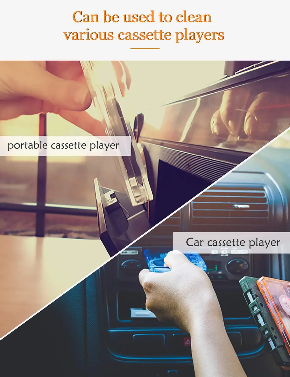 Arsvita Audio Cassette Head Cleaner Kit with 3 Solutions | Reusable Tape Cleaner for Home, Car, Portable Players - view 3