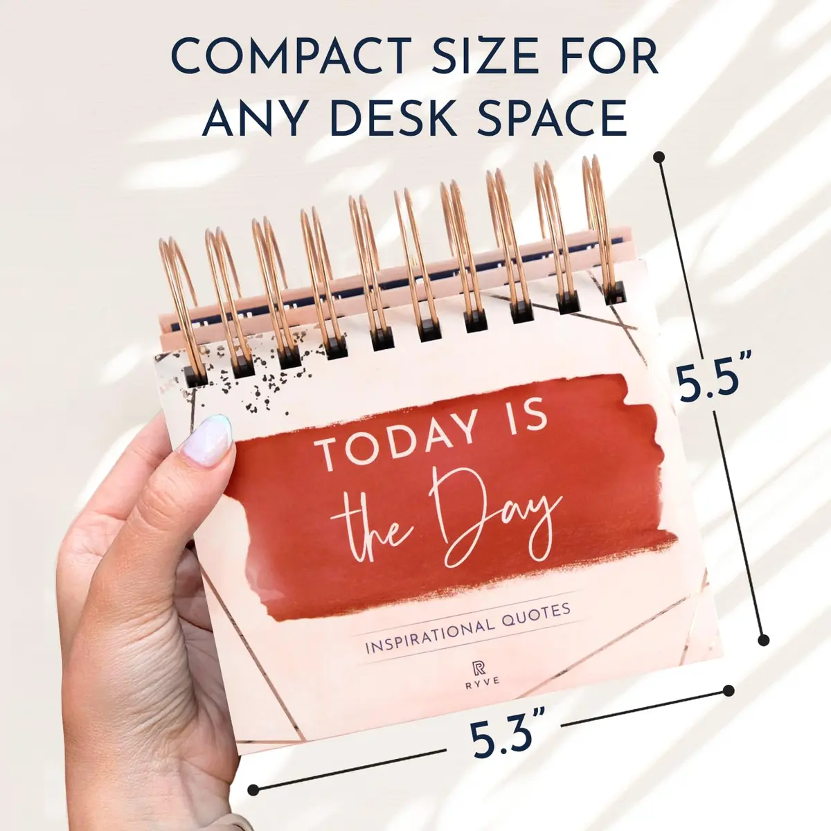 RYVE Positive Affirmations Calendar, Quotes & Reflections, Daily Desk Calendar | Motivational Desk Decor (70-120 chars) - view 6