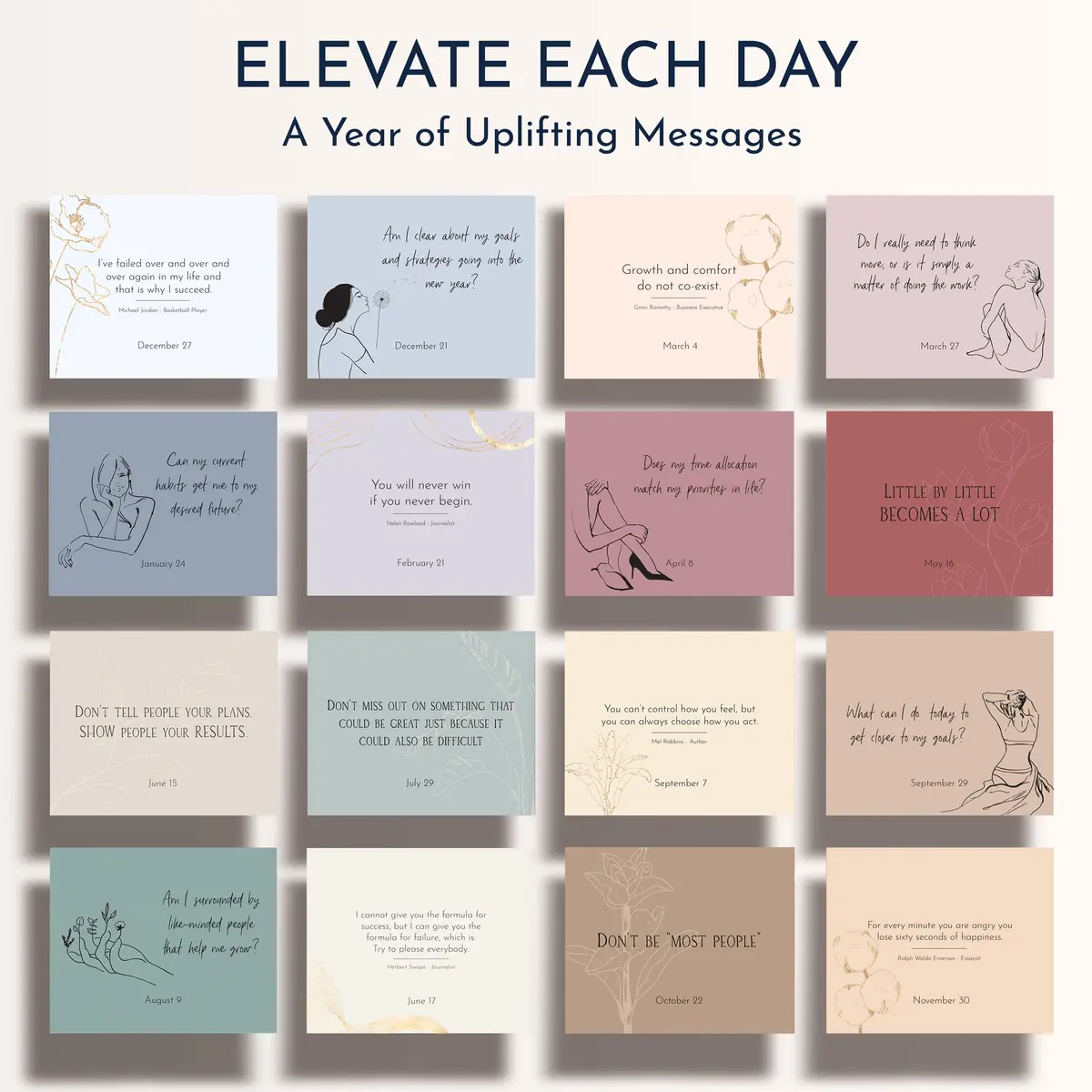 RYVE Positive Affirmations Calendar, Quotes & Reflections, Daily Desk Calendar | Motivational Desk Decor (70-120 chars) - view 4