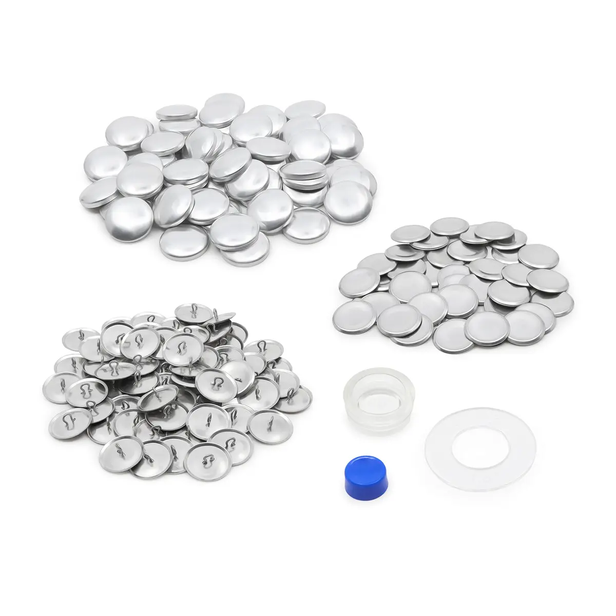 Dritz Cover Button Kit Size 36 | 7/8" Nickel Fasteners, Template & Tools - view 4