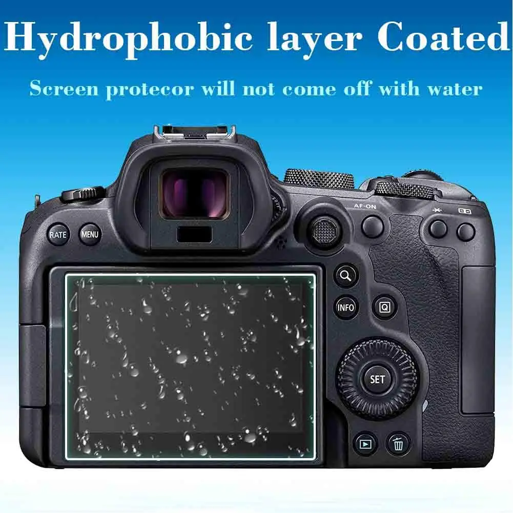 ULBTER 3 Pack Tempered Glass Screen Protector for Canon EOS R6/R7/R6 Mark II/III/V LCD (0.3mm) - view 6
