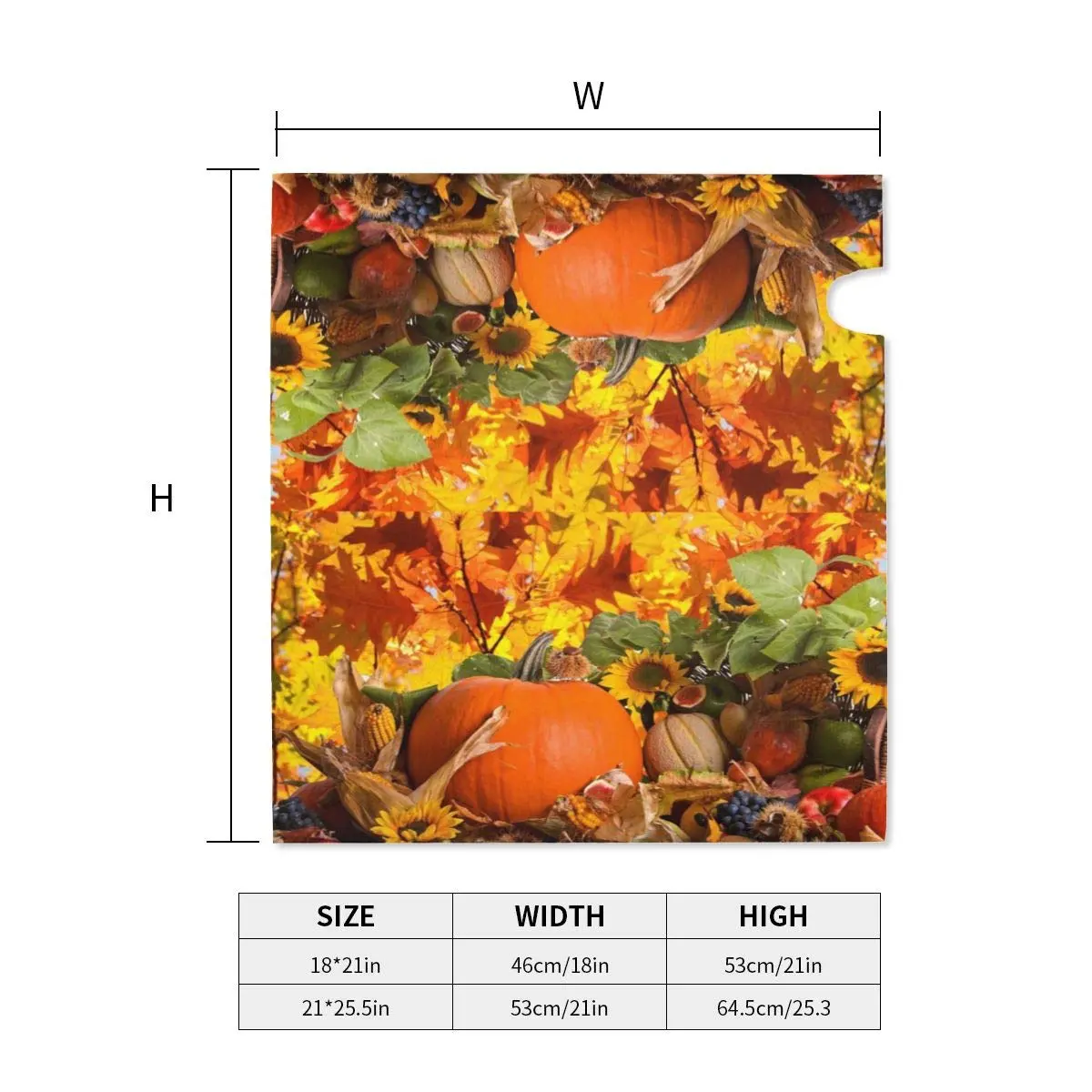 Mantaiyuan Autumn Fall Harvest Mailbox Cover Trees Leaves 21x18 in | Weatherproof Garden Decor - view 4