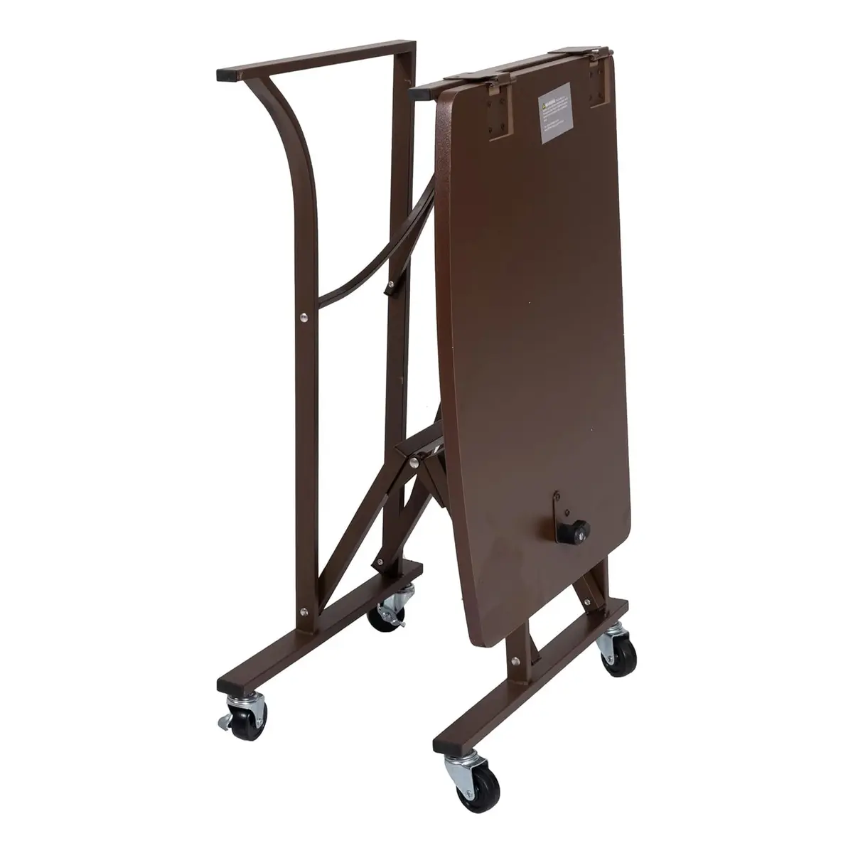 Origami RDP Small Foldable Laptop Trolley, Portable Desk with Wheels, Vintage Bronze | Compact, Mobile & Durable - view 6