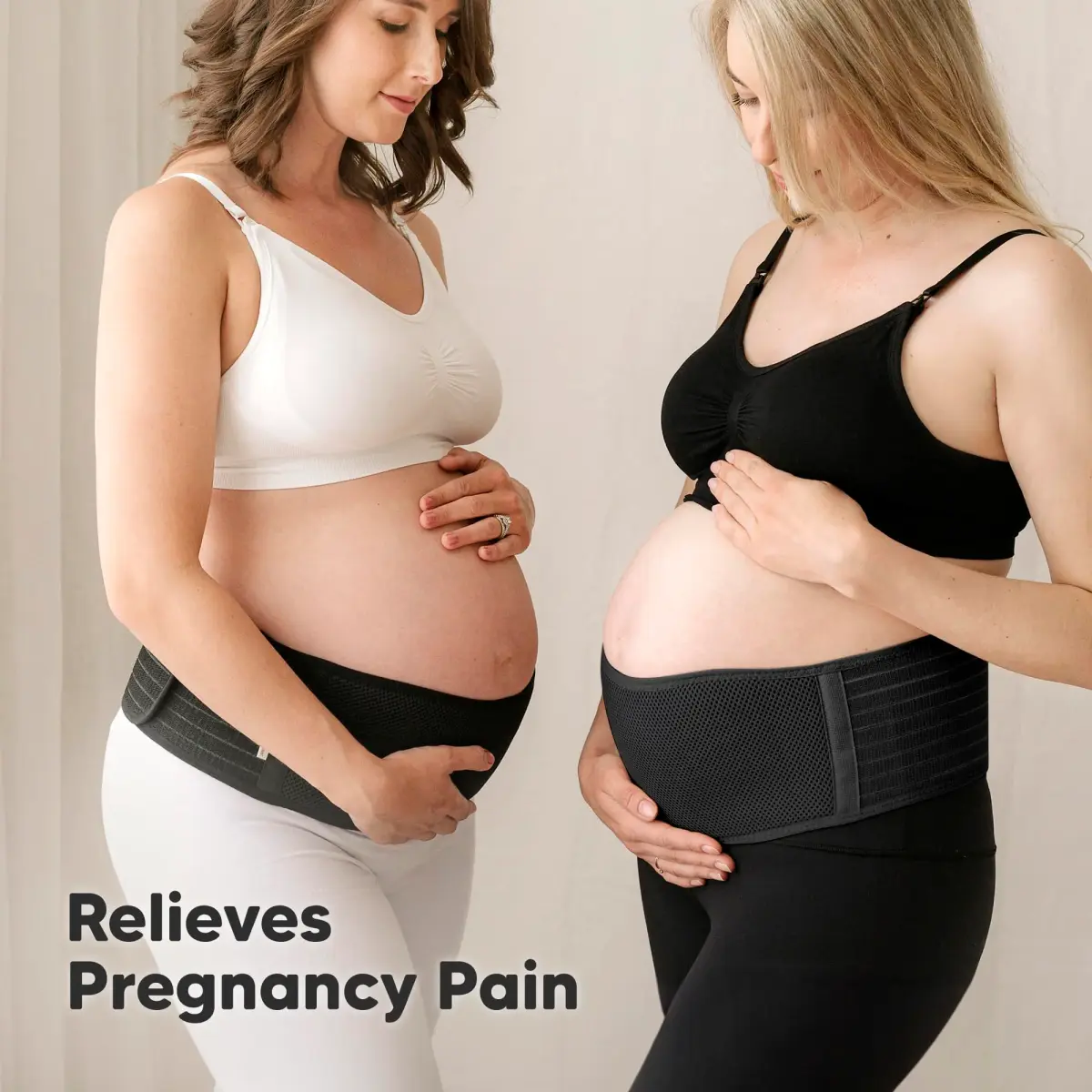 KeaBabies Maternity Belly Band XL Black | 360° Ergonomic Support for Pregnancy & Postpartum - view 8