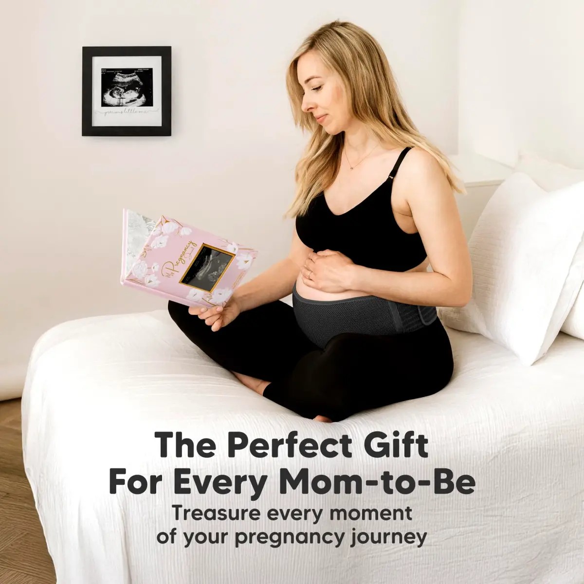 KeaBabies Maternity Belly Band XL Black | 360° Ergonomic Support for Pregnancy & Postpartum - view 9
