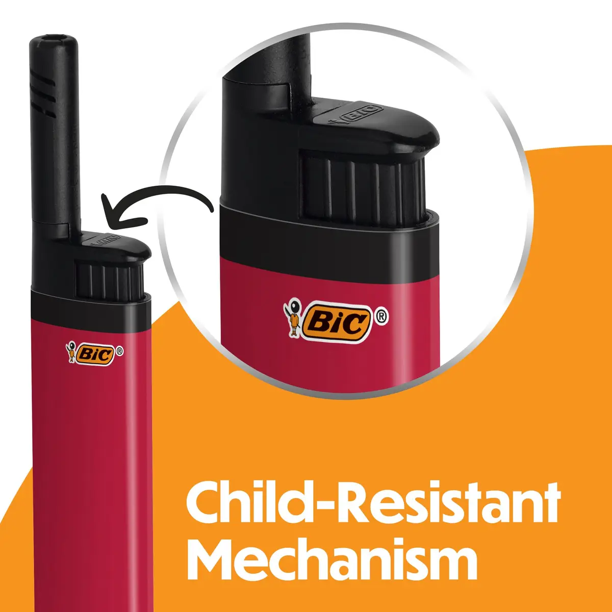 BIC EZ Reach Candle Lighter 6 Count Pack | Child-Resistant, Assorted Colors, 1.45-inch Wand for Candles & Grills - view 8