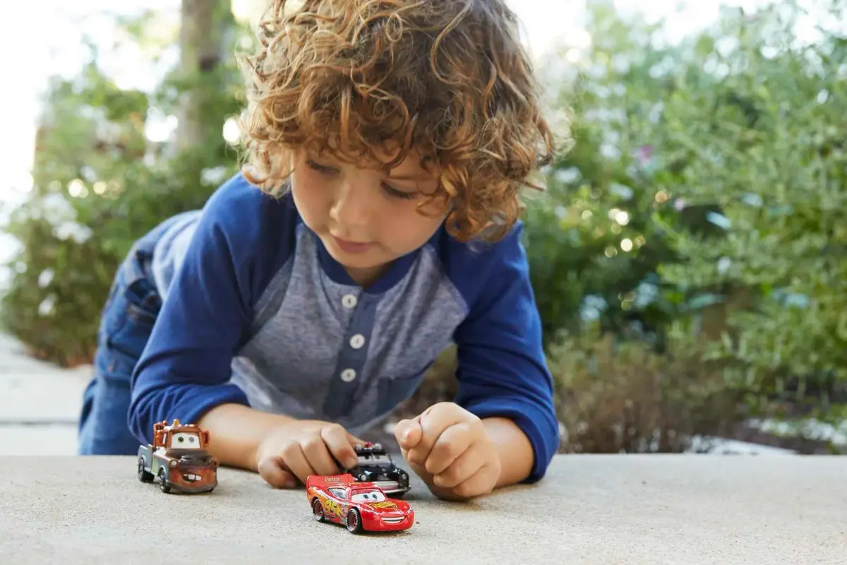 Mattel Disney Pixar Cars Radiator Springs 3-Pack Die-cast Toy Cars & Trucks with Lightning McQueen, Mater & Sheriff | Authentic USA Import - view 2