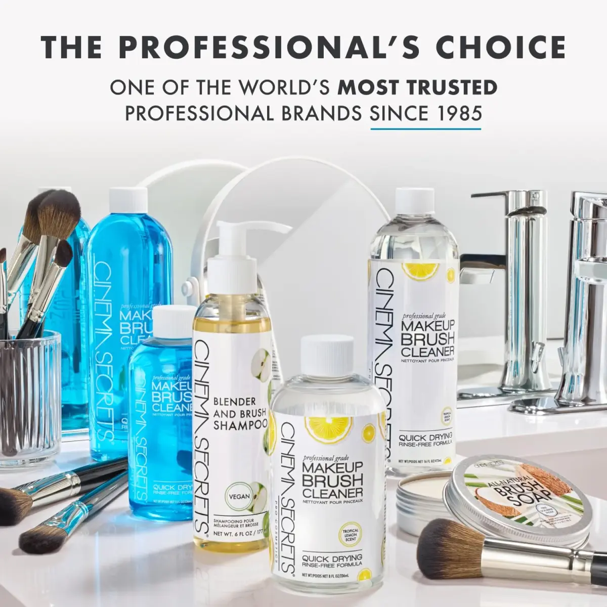 Cinema Secrets Original Makeup Brush Cleaner Spray 177ml (6 fl oz) | Professional Rinse-Free Formula - view 8