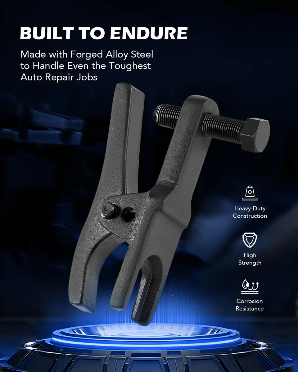 Orion Motor Tech Ball Joint Separator, Tie Rod End Tool Set, Pitman Arm Puller | Heavy-Duty Alloy, 5 Tools, Portable ABS Case - view 6
