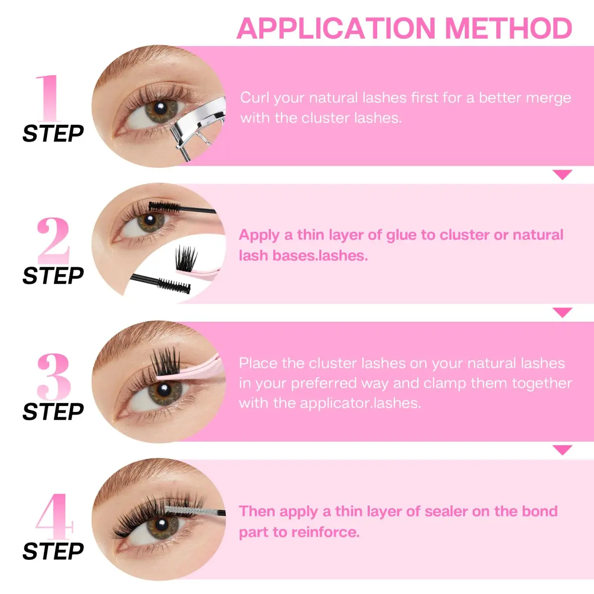 CALAILIS Cluster Lash Glue Black 5ml (0.176 Fl Oz) | Strong Hold for DIY Eyelash Clusters - view 5