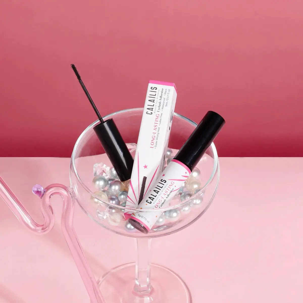 CALAILIS Cluster Lash Glue Black 5ml (0.176 Fl Oz) | Strong Hold for DIY Eyelash Clusters - view 7