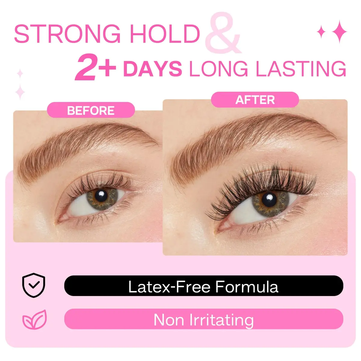 CALAILIS Cluster Lash Glue Black 5ml (0.176 Fl Oz) | Strong Hold for DIY Eyelash Clusters - view 4