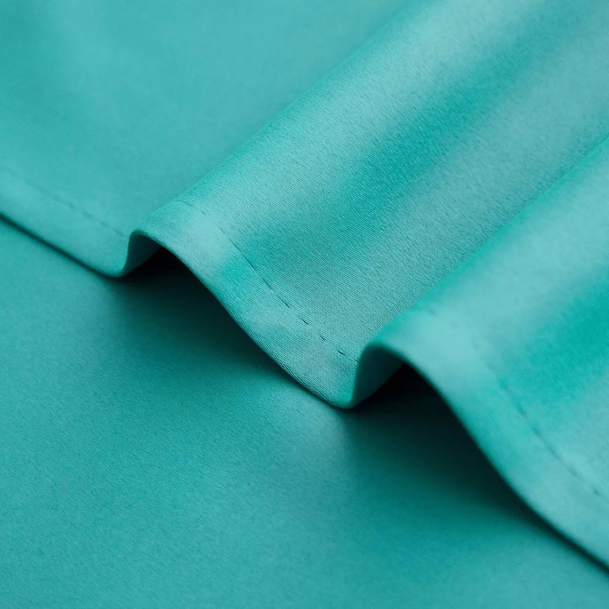 Mrs.Naturall Turquoise Blackout Short Curtains 36 Inch | Modern Microfiber, 2 Panels, Bedroom & Kitchen - view 8