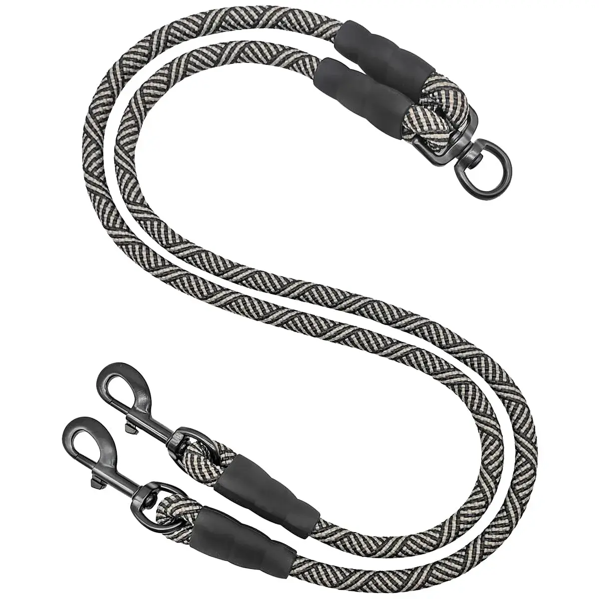 Mycicy Double Dog Leash Coupler 1/3" (0.84cm) x 33" (83.82cm) | Tangle-Free Dual Dog Lead Splitter for Small-Medium Dogs - main product image