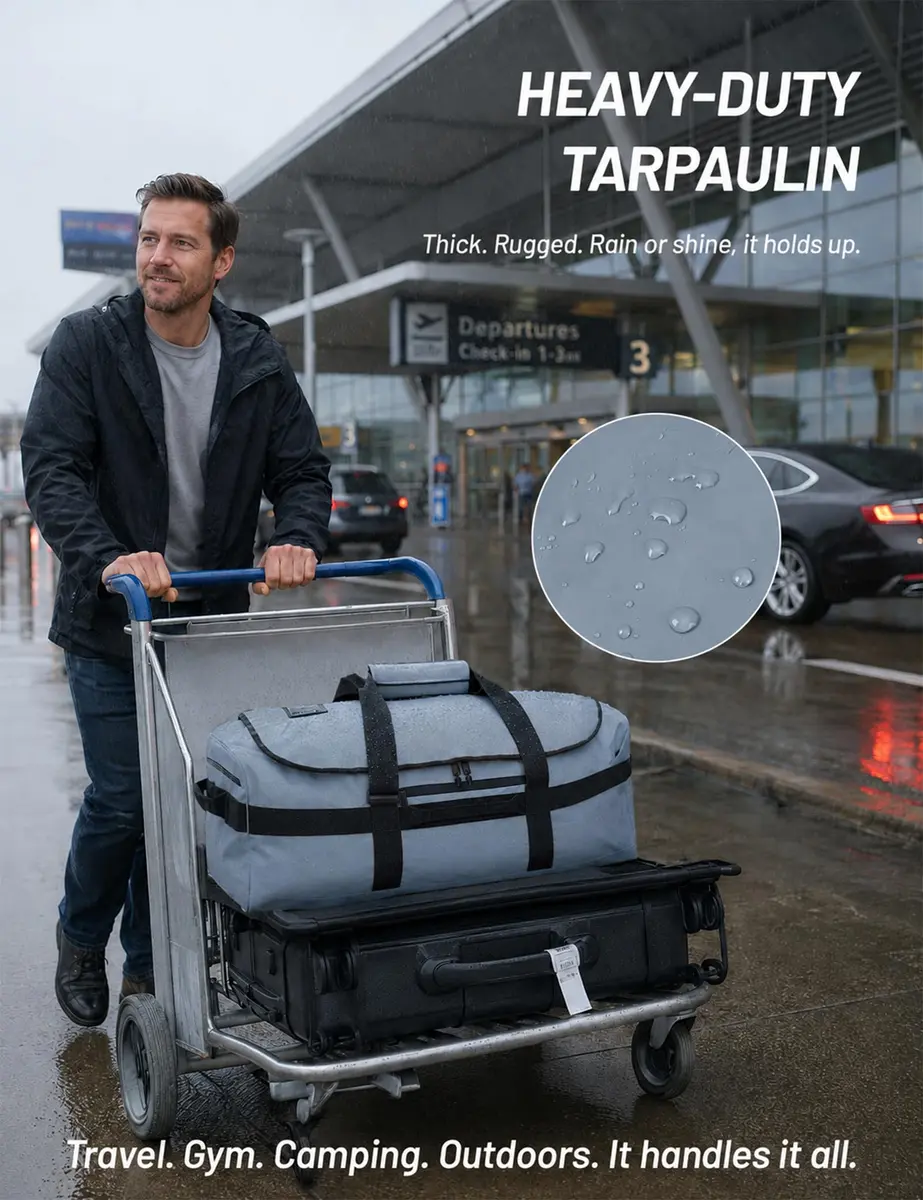 MIER Water Resistant Heavy Duty Duffel Bag 40L | Versatile Sports & Travel Companion - view 4