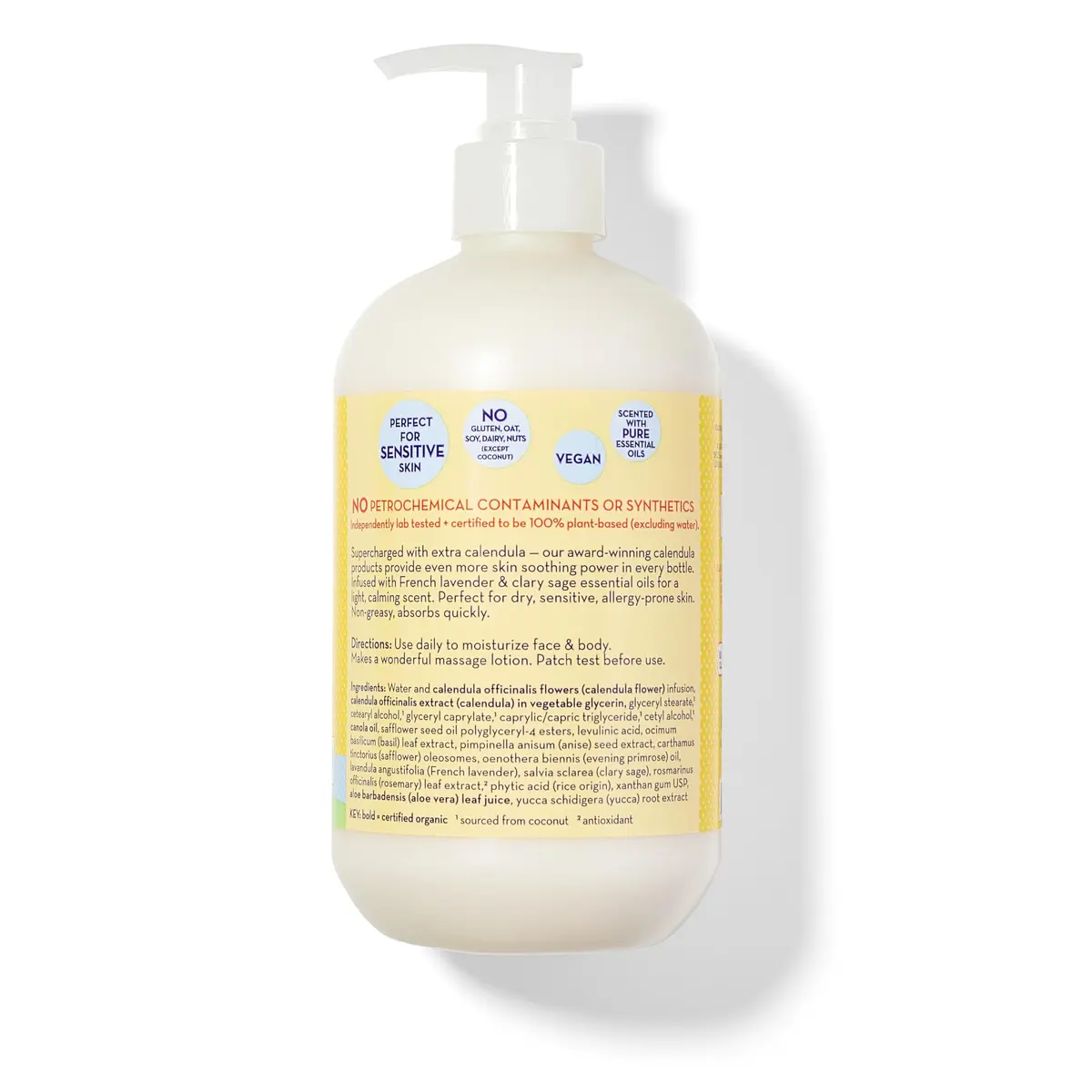 California Baby Calendula Lotion | 19 oz (562 ml) | USDA Certified 100% Plant-Based Moisturizer for Sensitive Skin - view 2