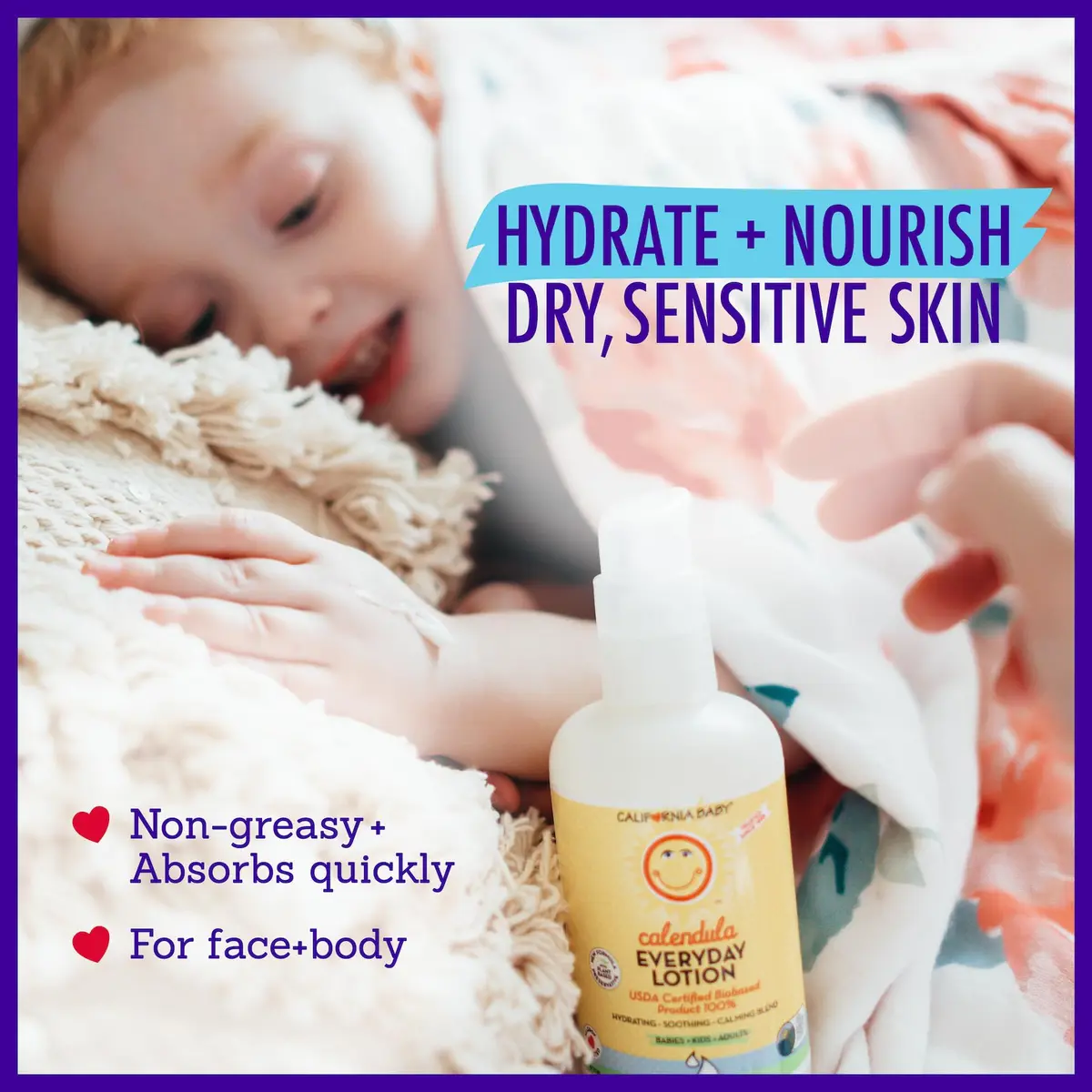 California Baby Calendula Lotion | 19 oz (562 ml) | USDA Certified 100% Plant-Based Moisturizer for Sensitive Skin - view 4